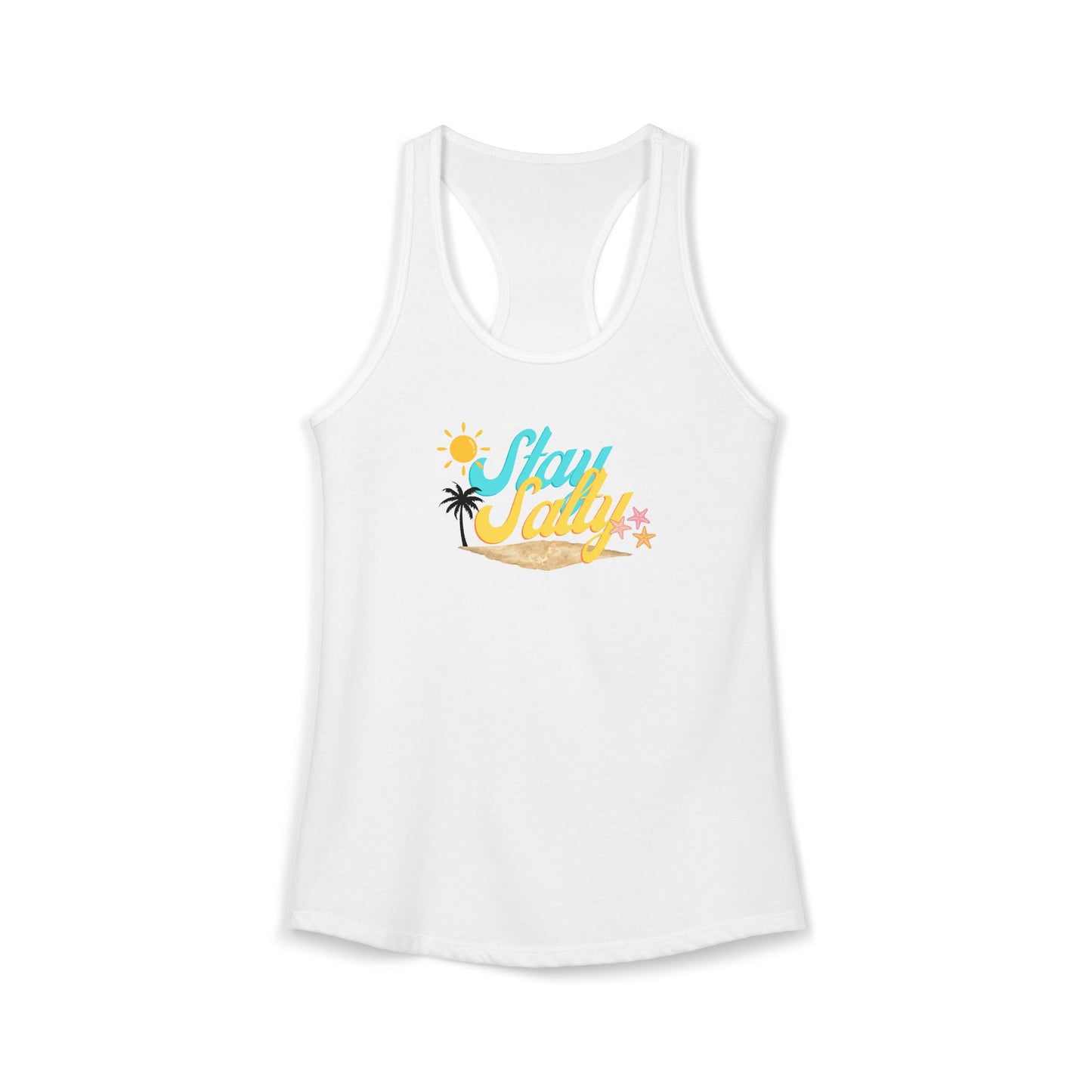 Stay Salty Sun and Beach Racerback Tank Top