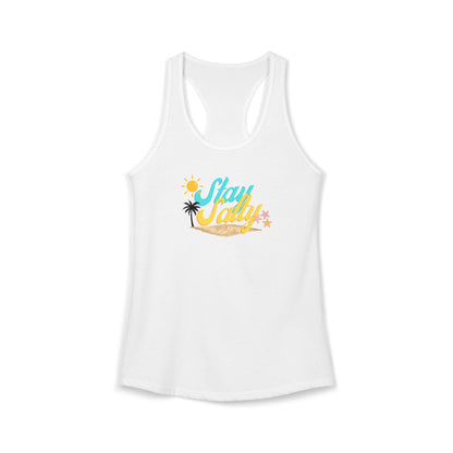 Stay Salty Sun and Beach Racerback Tank Top