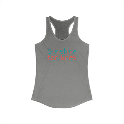 Summer Sunshine Tan Lines Tank Top