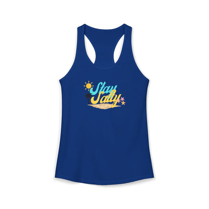 Stay Salty Sun and Beach Racerback Tank Top
