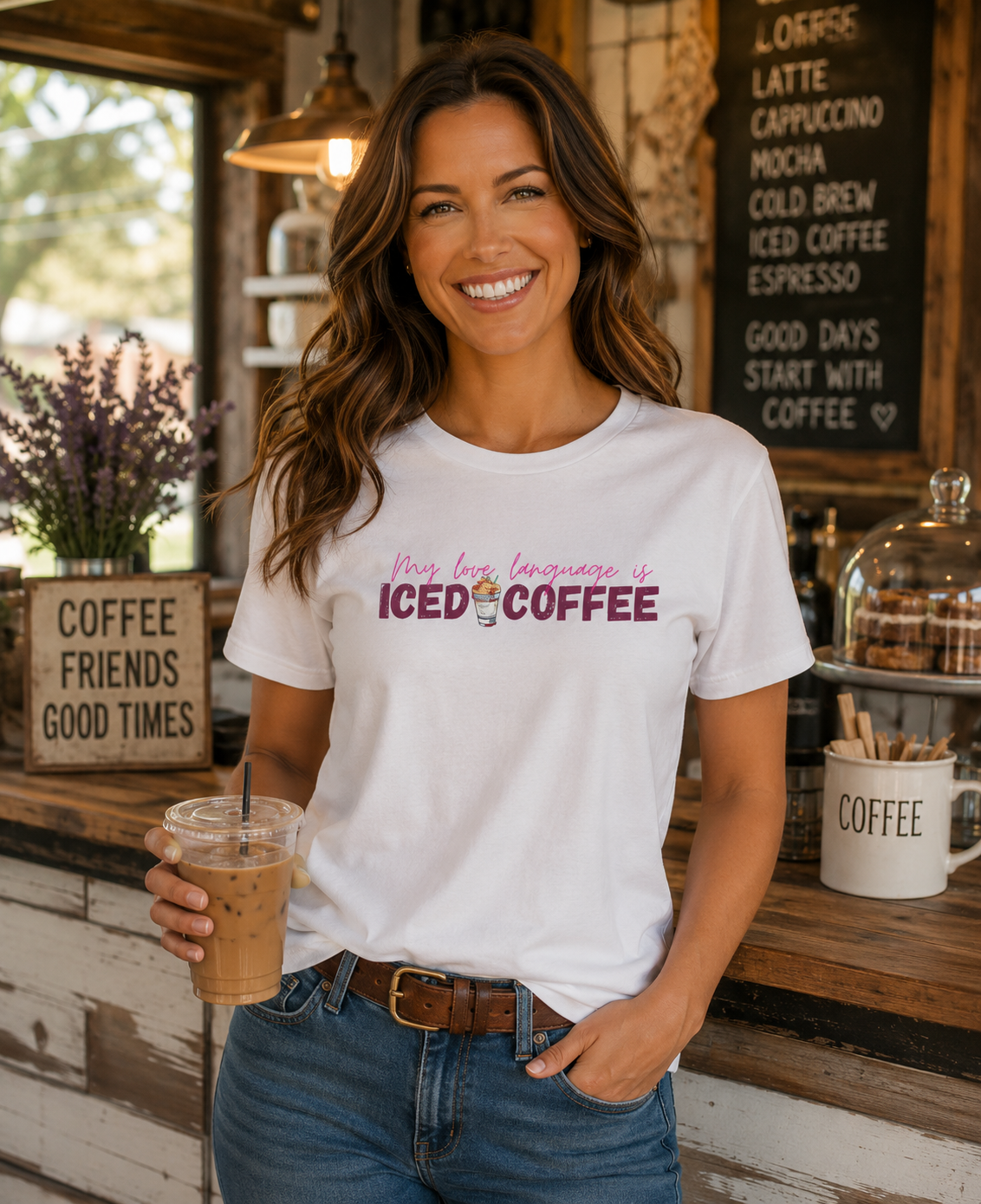 Iced Coffee Is My Love Language Tee