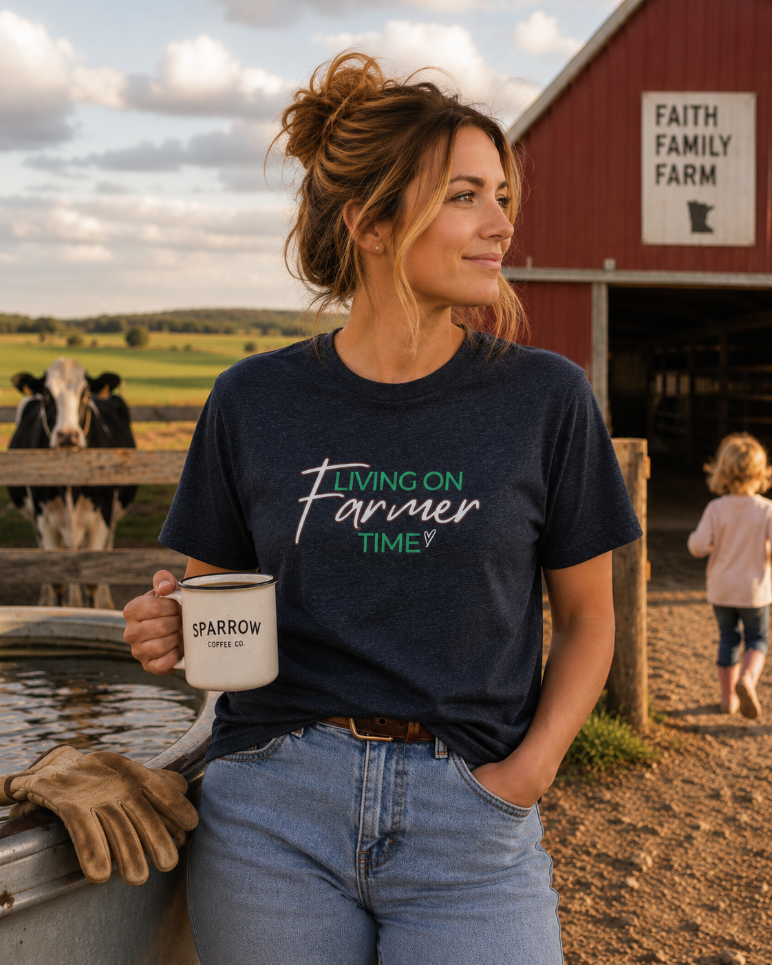 Living on Farmer Time Tee