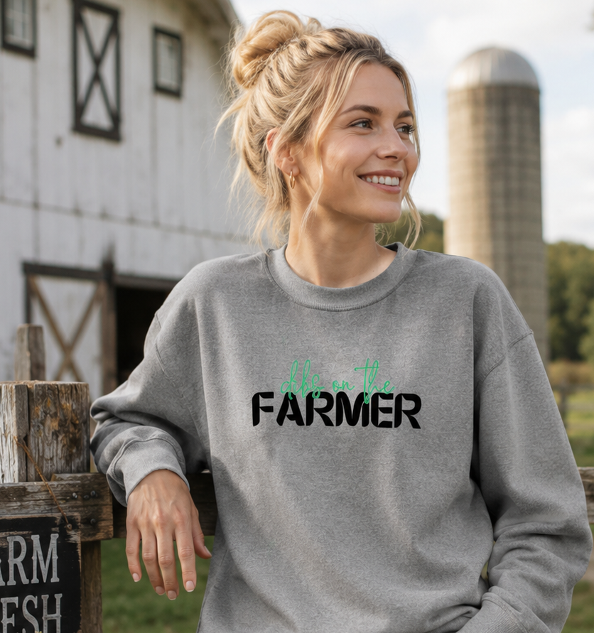 Dibs on the Farmer Crewneck Sweatshirt