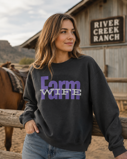 Farm Wife Crewneck Sweatshirt