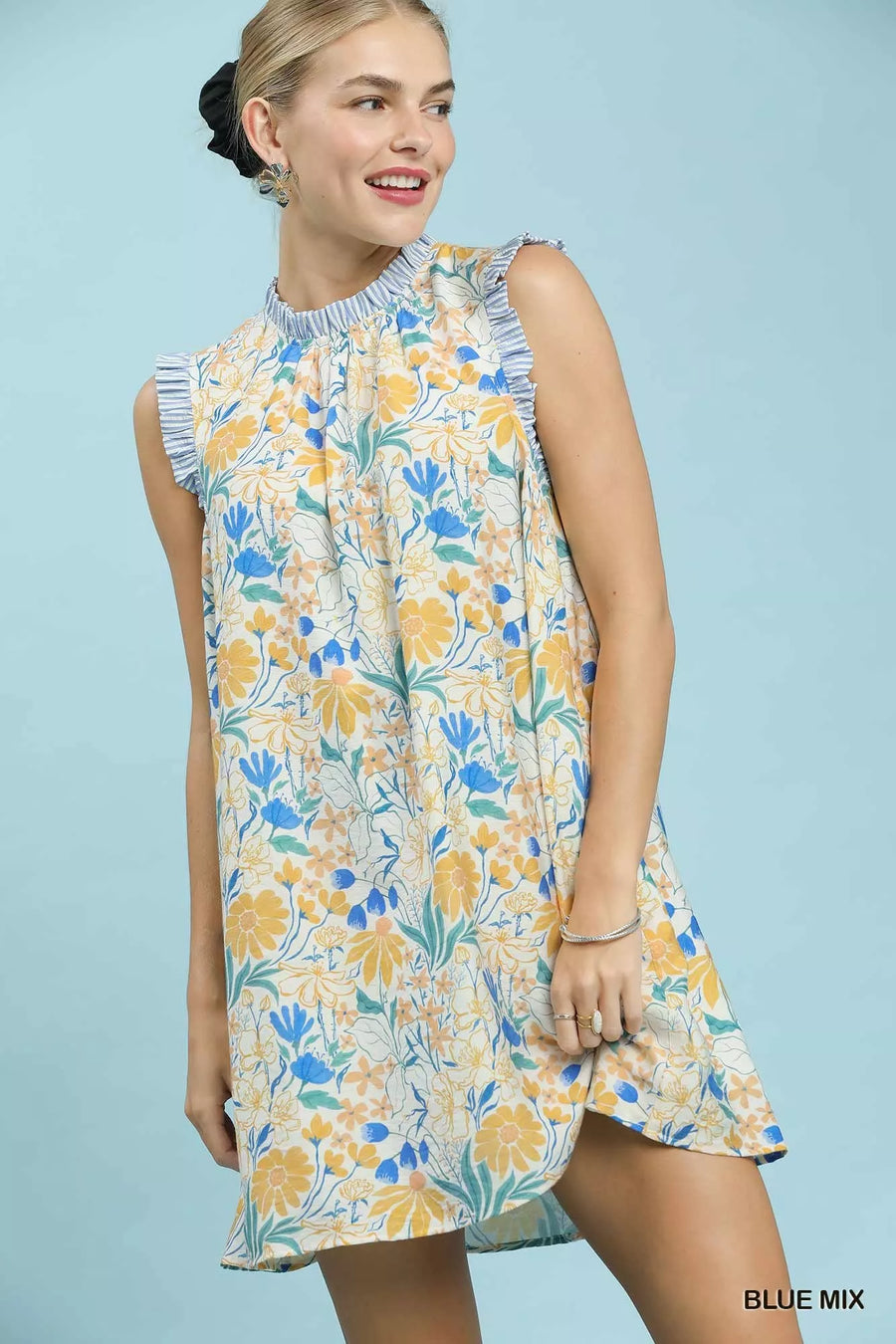 Sunday Floral Print Babydoll Dress